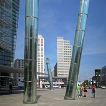 Light tubes on Potsdamer Platz