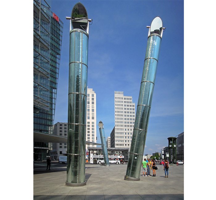 Berlin photo - Light tubes on Potsdamer Platz - photo cult berlin