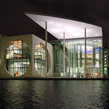 Marie-Elisabeth-Lüders-Haus on Spree river in the government district