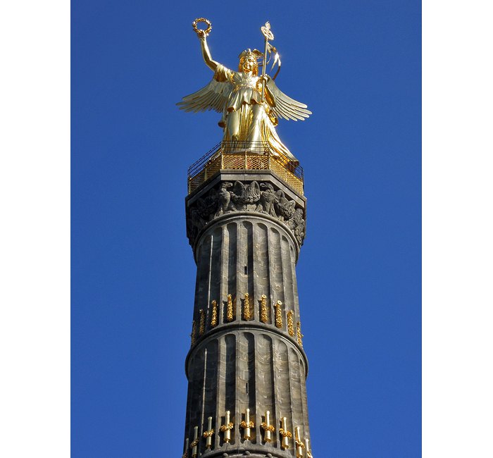 Berlin photo - Top of the Victory Column - Siegessäule in Berlin-Tiergarten - photo cult berlin